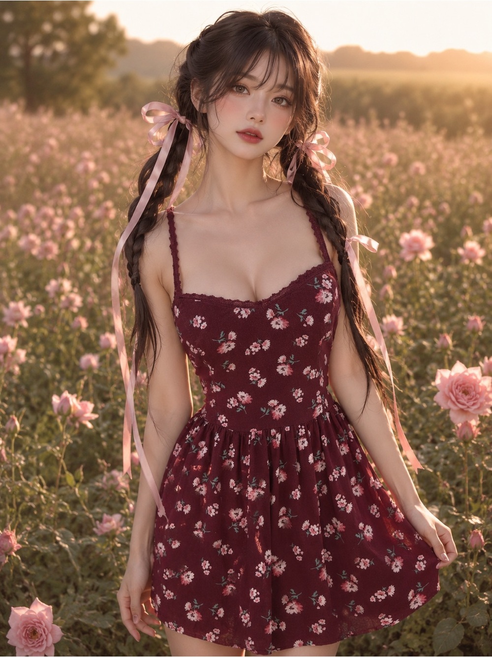 Abercrombie Coquette Dreams Meet Cottagecore Romance blooming meadowcore dress - Picture 2 of 8